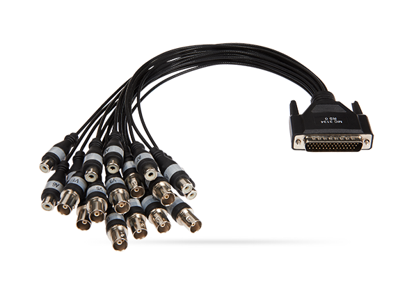 HD44M to 10 BNC 8 RCA Breakout Cable